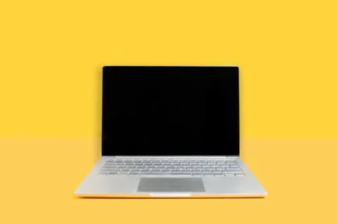 A laptop computer screen mock up Stock Photos