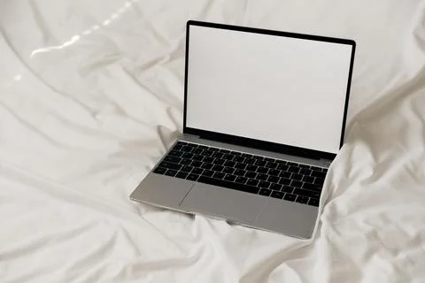 Laptop computer screen mockup Stock Photos