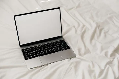 Laptop computer screen mockup Stock Photos