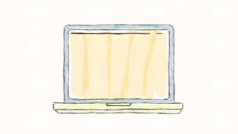 Laptop Computer Screen Technology Animation Stock Footage 342018198