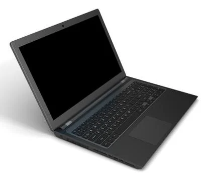Laptop computer single 3d illustration イラスト素材