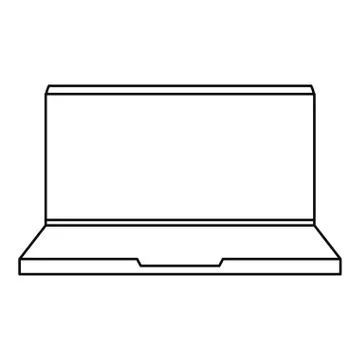Laptop computer tech Illustrazione stock