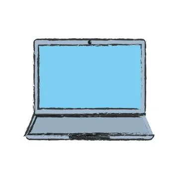 Laptop computer technology 스톡 일러스트