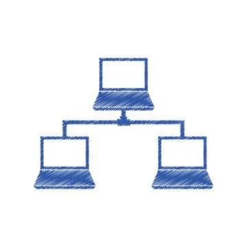 Laptop computer technology 스톡 일러스트