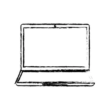 Laptop computer technology Stock Illustration