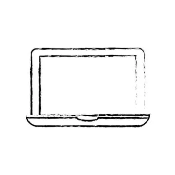 Laptop computer technology Stock Illustration
