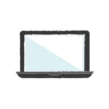 Laptop computer technology Stock Illustration