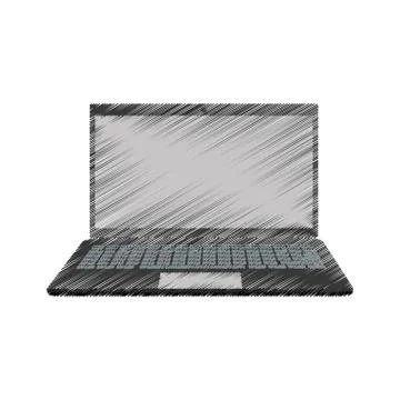 Laptop computer technology Stock Illustration