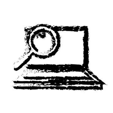 Laptop computer technology 스톡 일러스트