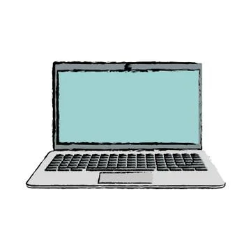 Laptop computer technology Stock Illustration