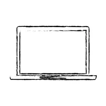 Laptop computer technology Stock Illustration
