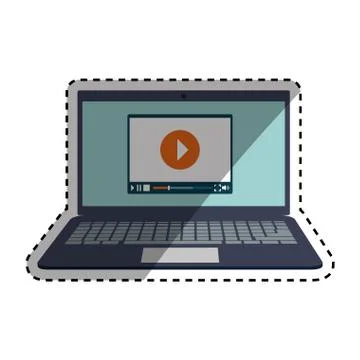 Laptop computer technology Stock-Illustration