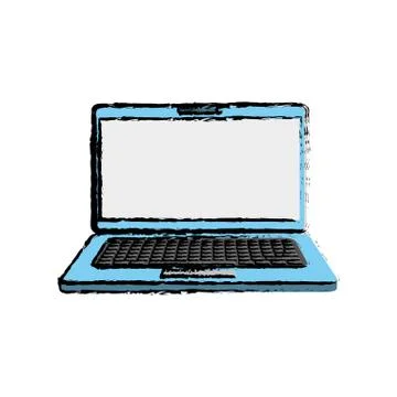 Laptop computer technology Stock Illustration