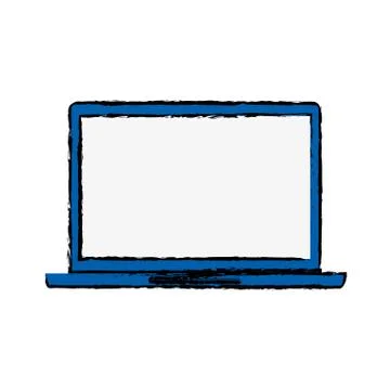 Laptop computer technology Stock Illustration