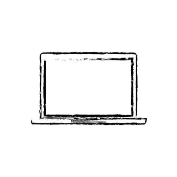 Laptop computer technology Stock Illustration