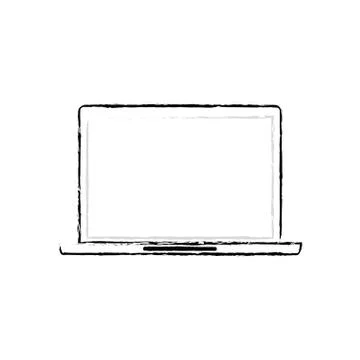 Laptop computer technology Stock Illustration