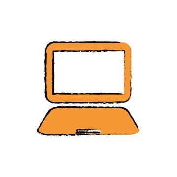 Laptop computer technology Stock Illustration