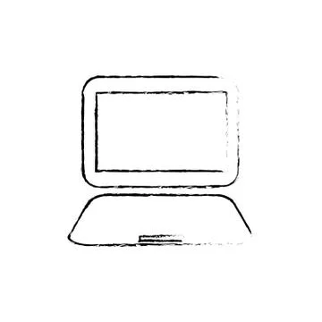 Laptop computer technology Stock Illustration