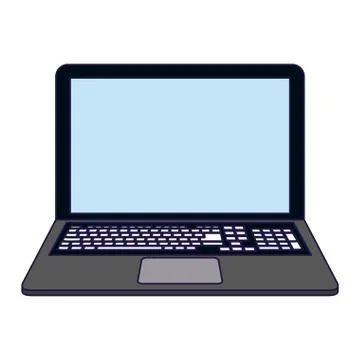Laptop computer technology Illustrazione stock