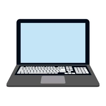 Laptop computer technology Illustrazione stock