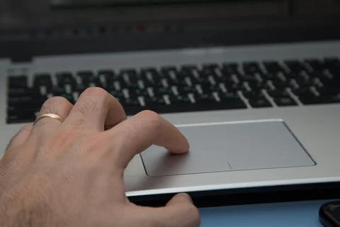 Laptop computer technology innovation Stock Photos