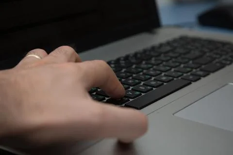 Laptop computer technology innovation Stock Photos