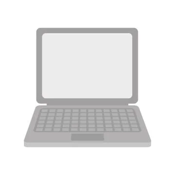 Laptop computer technology isolated icon Illustrazione stock