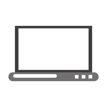 Laptop computer technology isolated symbol Stock-Illustration