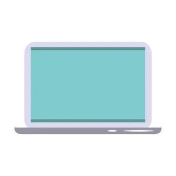 Laptop computer technology isolated symbol Stock-Illustration
