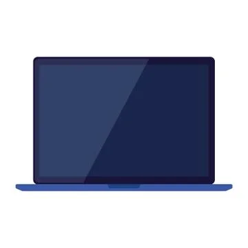 Laptop computer technology on white background Stock-Illustration