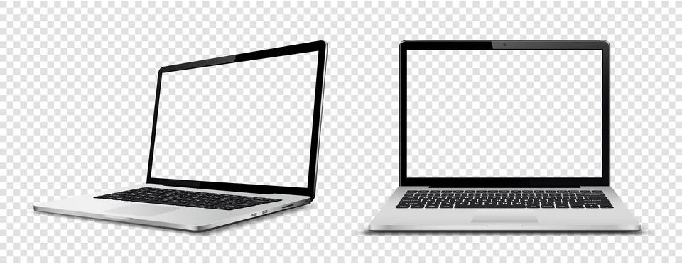 Laptop computer with transparent screen Illustrazione stock