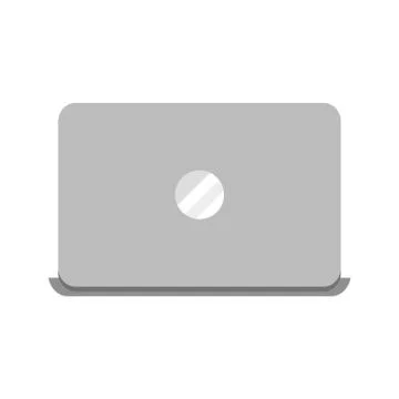 Laptop computer on white background イラスト素材