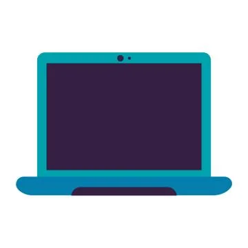 Laptop computer on white background イラスト素材