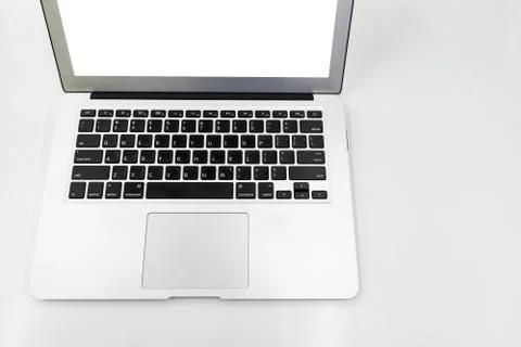 Laptop with copy space Stock Photos