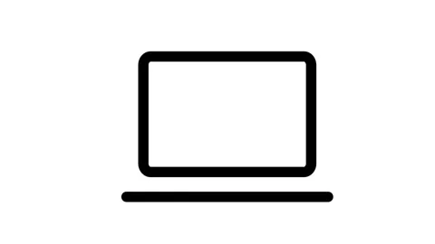 Laptop with cursor. Computer or search click arrow for website. 4k animation Stock Footage 162175622