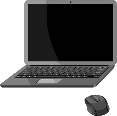 Laptop Device Object Stock Illustration