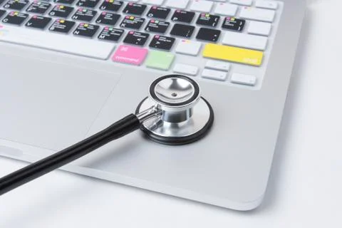 Laptop diagnostics Stock Photos