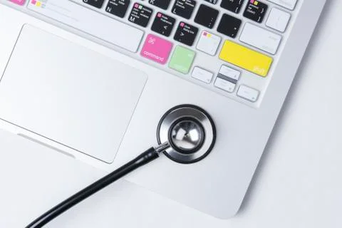 Laptop diagnostics Stock Photos