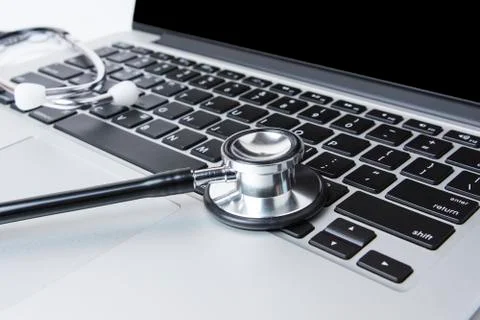 Laptop diagnostics Foto stock