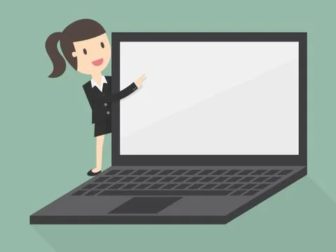 Laptop display Stockillustratie