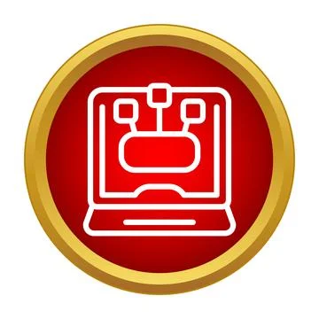 Laptop displaying cloud computing network connection icon Illustrazione stock