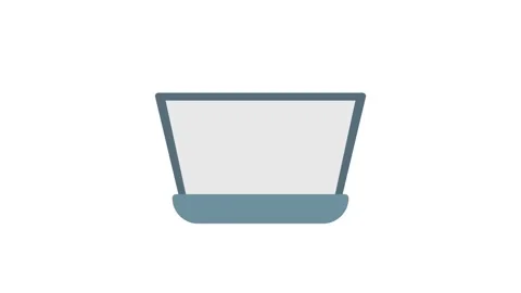 A laptop displaying a cloud icon, symbolizing cloud computing and online st.. Stock Footage 333909516