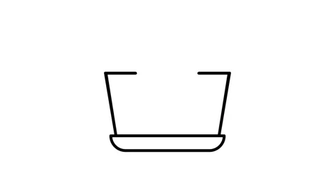 A laptop displaying a funnel icon, symbolizing data processing or marketing.. Stock Footage 334037629