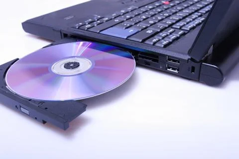 Laptop dvd Stock Photos