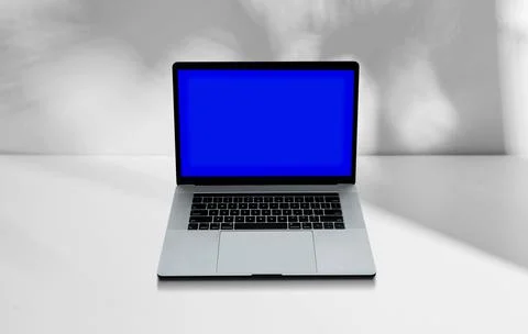 Laptop with editable screen Stock Photos