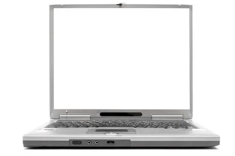 Laptop with Empty Space Isolated on a White Background Фото