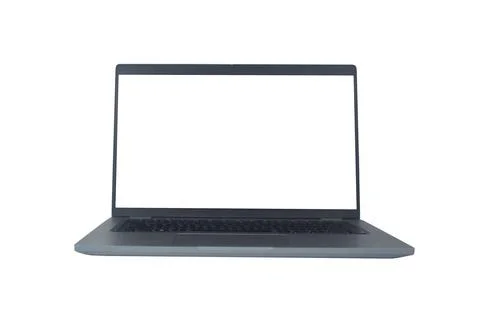 Laptop with empty space isolated on a white background. Stock-Fotos