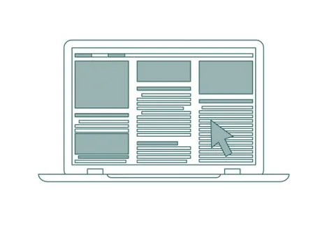 Laptop flat icon. Computer symbol. 스톡 일러스트