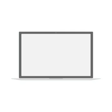 Laptop flat icon. Computer symbol Illustrazione stock