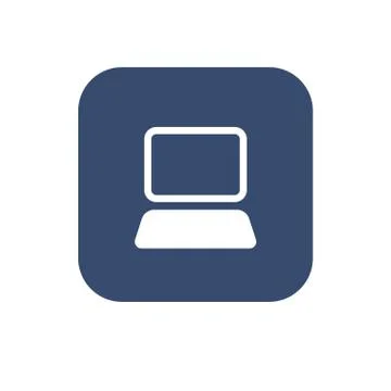 Laptop. Flat icon Stock Illustration